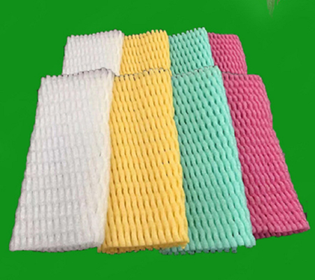 EPE LDPE Materials Fruit Packaging Net Yellow Color