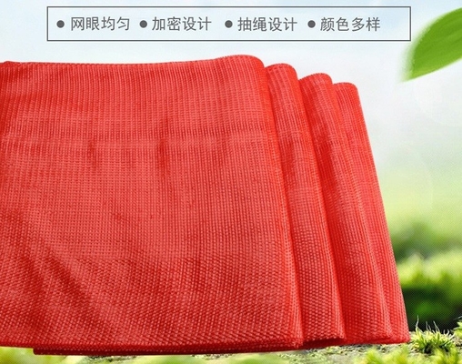 PP Lemon Onion Mesh Bag Red Woven Polypropylene 55*85cm